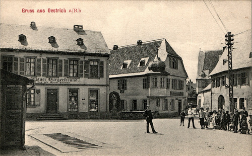 Gruss aus oestrich winkel - ak,