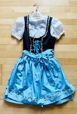 Dirndl von „Stockerpoint“ in hellblau-weiß-braun - 3-teilig - NEU!!!