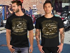 Biker Shirt Classic Milwaukee Iron Chopper Bobber Motorrad USA motorcycles