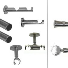 BASIT Gardinenstange Edelstahl