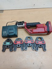 Rothenberger Romax Compact TT Akku Pressmaschine Presszange 4x Pressbacken Rems