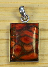 Türkis (behandelt) Anhänger 925 Silber Schmuck Edelsteine Steinschmuck Orange 