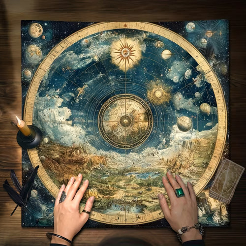 Tarot lesetuch tischtuch - tischtuch, –