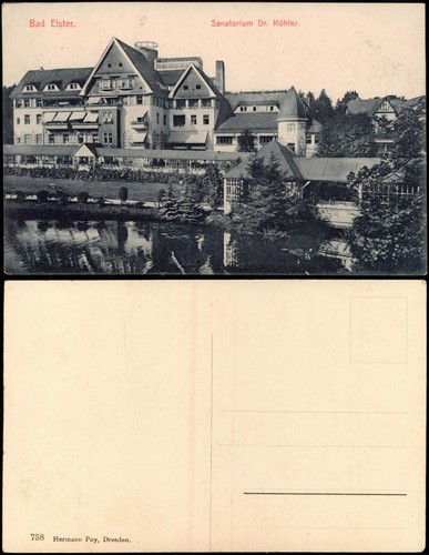 Ansichtskarte bad elster - bad,