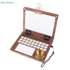 Faltbare Aquarellpalette Holz 27 Fächer Pinselhalter Mischpalette Outdoor