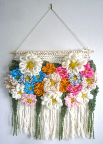 Blau rosa weiß boho - rosa,