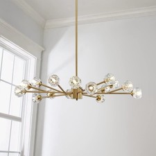 Saint Mossi Sputnik Kristall Kronleuchter 15 Flammig G9 Modern Deckenleuchte