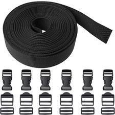 Gurtband mit Schnallen Set Gurt Band 6m Riemen Steckschnalle Verschluss Rucksack