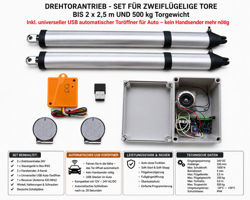 Torantrieb drehtorantrieb set - torantrieb,