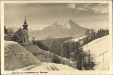 Ak Maria Gern Berchtesgaden in Oberbayern, Schneebedeckte... - 4893192