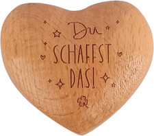 Handschmeichler Herz aus Holz mit Gravur