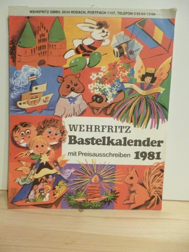 Bastel kalender wehrfritz 1981 - bastel,