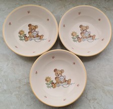 3 Schüsseln Mikasa Teddy Japan Bär Geschirr Kinder Schale Vintage Retro Ramen