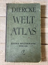 Carl Diercke Welt Atlas Map