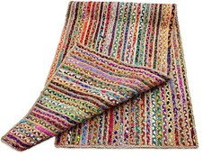 Teppich Läufer Geflochten