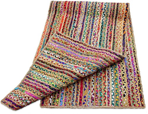 Teppich läufer geflochten - teppich,