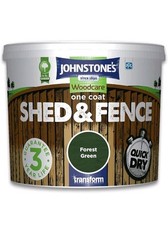 Johnstones 5L Einschichtfarbe (Waldgrün) Schuppen & Zaun Holzpflege Außenfarbe