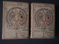 SVEN HEDIN    DURCH ASIENS WÜSTEN       2 BÄNDE   1905