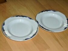 Winterling 2x Speiseteller tief 22x3cm Porzellan weiß Dekor Rand 