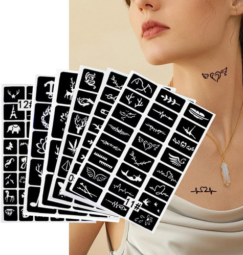340 stück glitzer tattoo - 340,