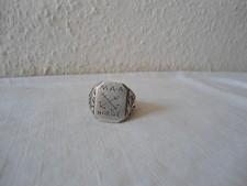 NORGE Ring  Marine  Artillerie  Abteilung  Silber 800er gest. 2.WK