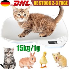 Babywaage Tierwaage Waage Digitalwaage Digital Baby Katzen Haustier bis 15 kg