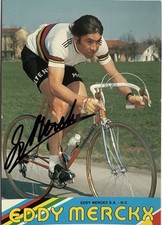 Eddy Merckx signiert Rad Original Karte Unterschrift Autogramm Signatur Signed
