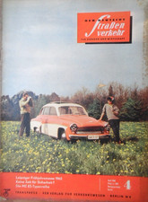DER DEUTSCHE Straßenverkehr 4-1962 Z Wartburg MZ-ES Typen Messe-Leipzig DDR VoPo