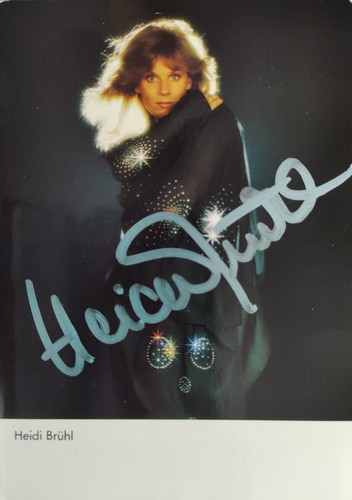 Heidi brühl autogramm - heidi,