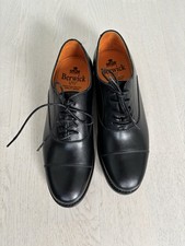 Schnürschuhe Oxford von Berwick 1707 Gr. 4, 37  schwarz Kalbleder, klassik