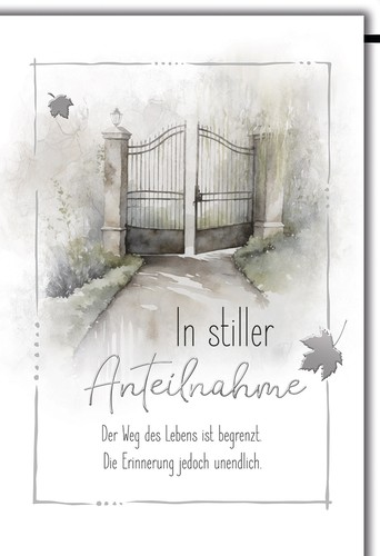 Trauer stiller anteilnahme - stiller,