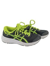 ASICS Patriot 12 Sportschuhe Kinder Gr. 33.5 Grau Neon Grün Laufschuhe