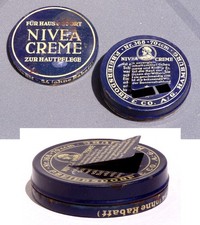 Beiersdorf Nr. 368 NIVEA PILOT CREME zur Hautpflege 1931 Diorama - Blechdose RAR