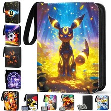 Sammelalbum für 400/520/900 Pokemon Karten 4-/9- Pocket Sammelmappe Ordner Heft