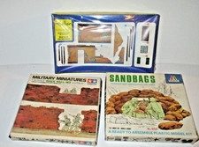Heller/Tamiya/Italeri 1:35 Brick Wall, Sand Bags + Ruine