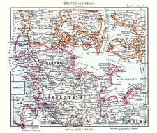 Schleswig Holstein +Kleine Landkarte 1943+ Deutsches Reich,Flensburg,Kiel,Lübeck