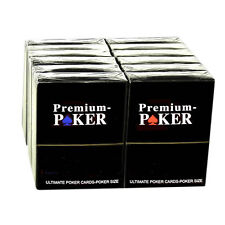 12 X PREMIUM CASINO POKER  KARTEN TOP 100% PLASTIK -GROSSER INDEX - 2 