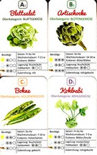 Das GEMÜSEQUARTETT  Quartett 32 Karte + Anleitung ca 2000 sehr informativ NEU