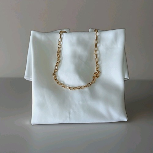 Elegant satintop weiß mit - satintop,