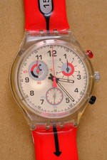 Swatch-Chrono: Time To Call. SCK112 SCK 112 ORIGINAL plus neues Armband