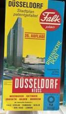 Patent Falk Plan Stadtplan CityMap Plan de Ville DÜSSELDORF 36.Auflage Sept 1978