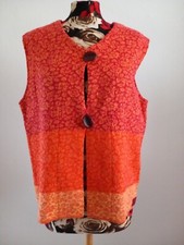 Hofius weste rot orange - hofius, rot-orange-gelb
