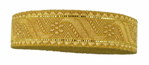 33mm litze tresse goldfarbig - 33mm,