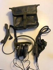 NATO Piloten Tank Headset + Umschalter + Mikrofon komplettes Set