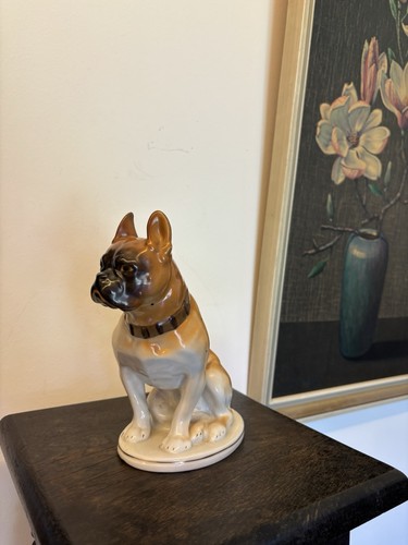 Vintage figur lomonosov hund - figur,