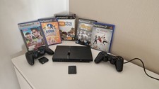 PS2 Playstation 2 Slim Mit 5 Spielen Memory Card Camera