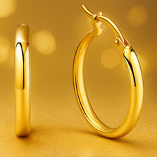 333 Gold Creolen Damen