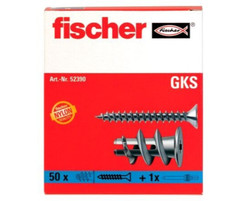FISCHER  GKS Gipskartondübel Rigips Dübel 50 Stück mit Schrauben