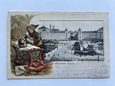 AK Litho Prägekarte München Münchener Kindl Jugendstil 1904