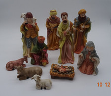 10 Krippenfiguren Porzellan 